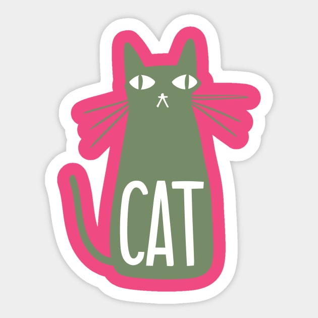 Cool Watercress Hepcat Cat Sticker by Sorry Frog